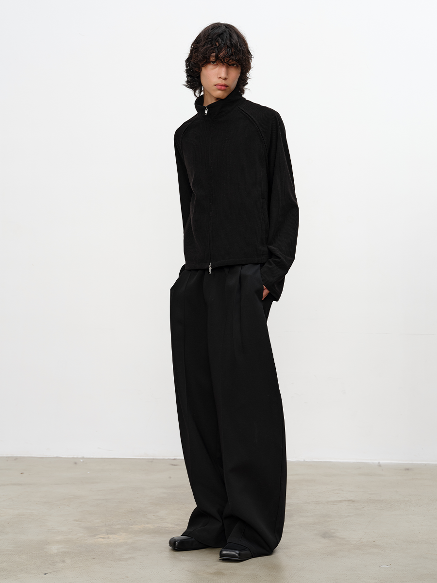 CORDUROY DOUBLE ZIP JACKET