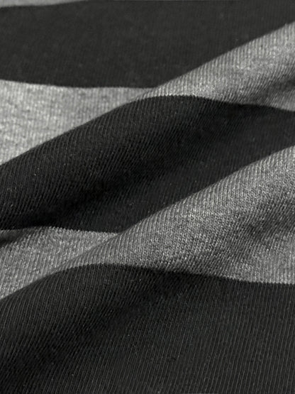 SPRAY STAINED GRADIENT STRIPE HOODIE