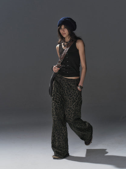 RHINESTONE RAW EDGE TANK TOP