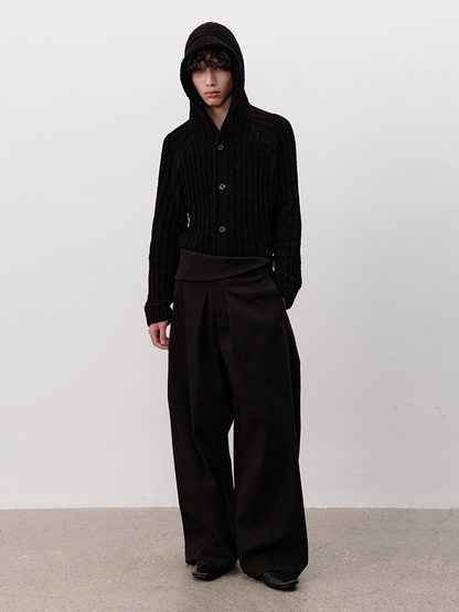 DOUBLE PLEAT LOOSE TROUSERS