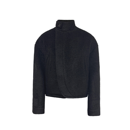 CURLY TEXTURE WOOL LOOP JACKET