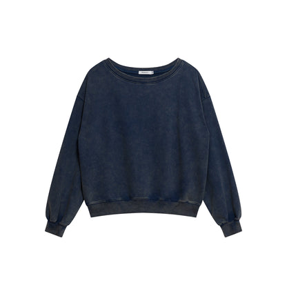 LOOSE WASHED COLOR PULLOVER