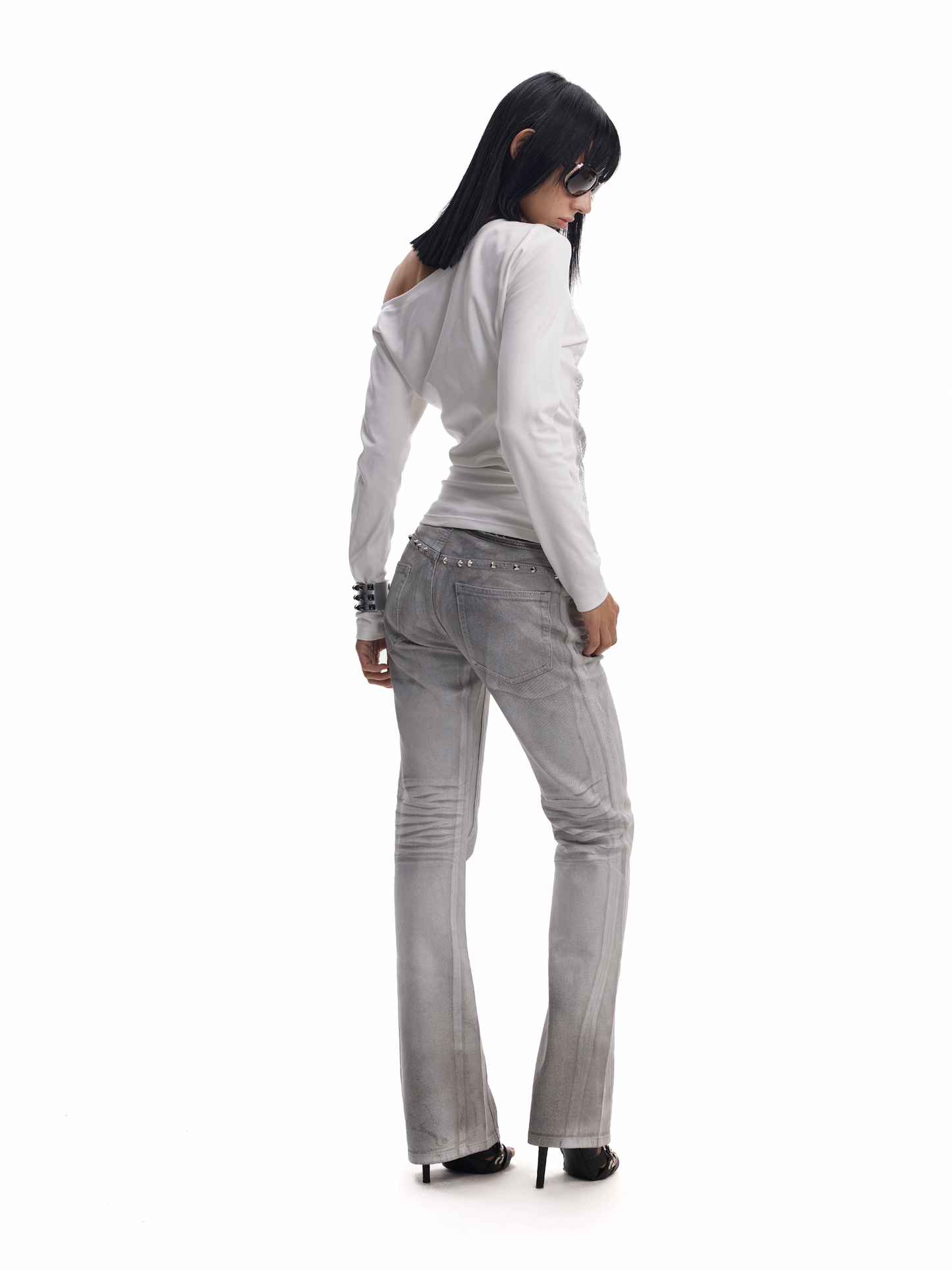 CHAMBERDAME SEQUIN ASYMMETRIC LONGSLEEVE