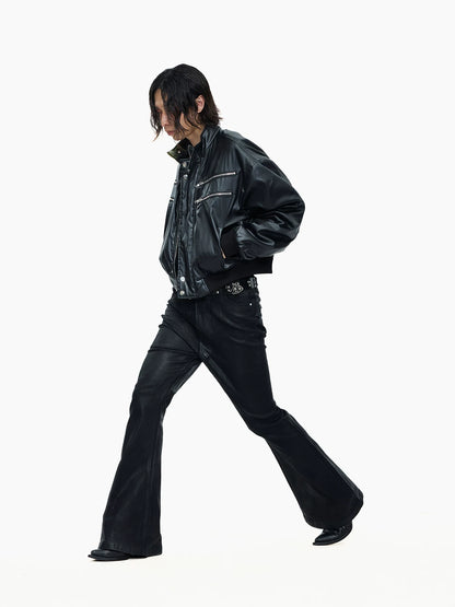METAL ACCENT STAND COLLAR JACKET