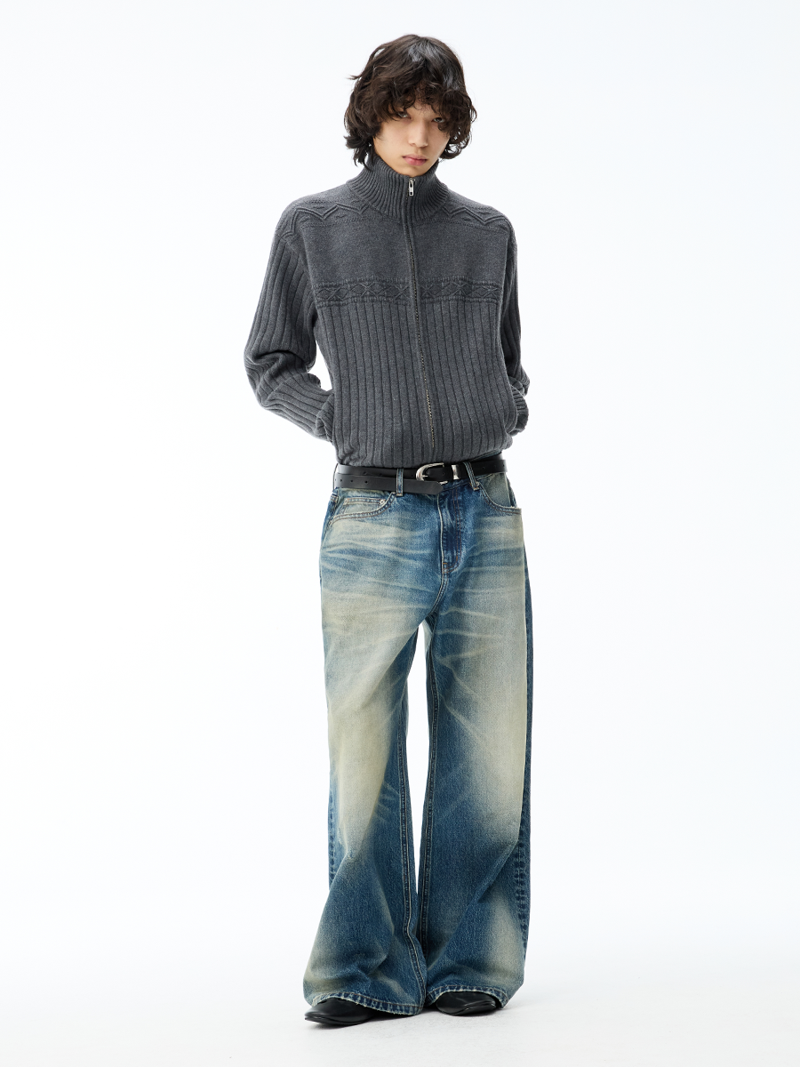 13.5OZ DIRTY WASH STRAIGHTEN DENIMS