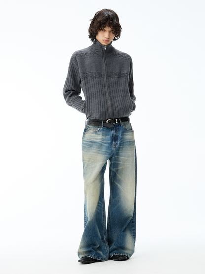 13.5OZ DIRTY WASH STRAIGHTEN DENIMS