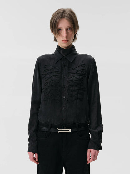 IMPERIAL COURT CORD EMBROIDERED SHIRT