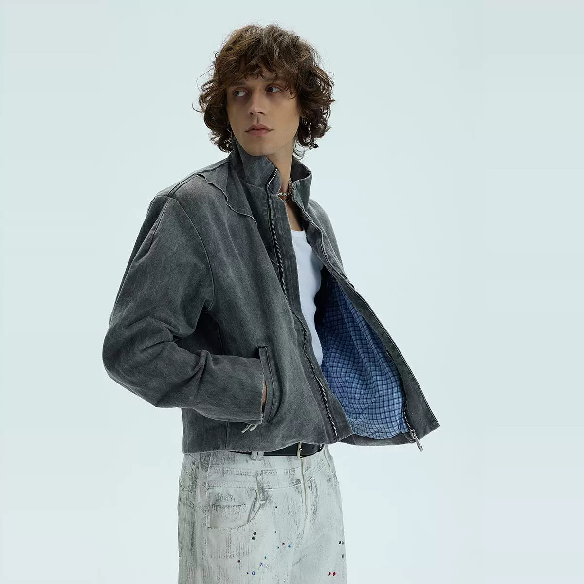 WASHED FLEECE SHORT JACKET