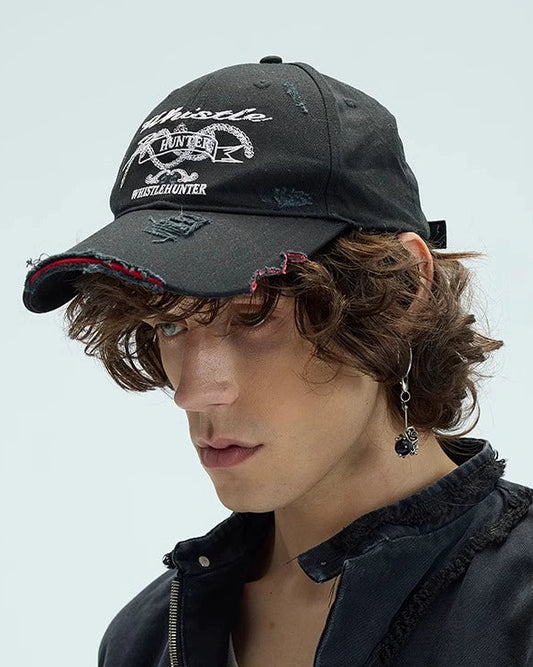 WASHED DISTRESSED BRIM CAP