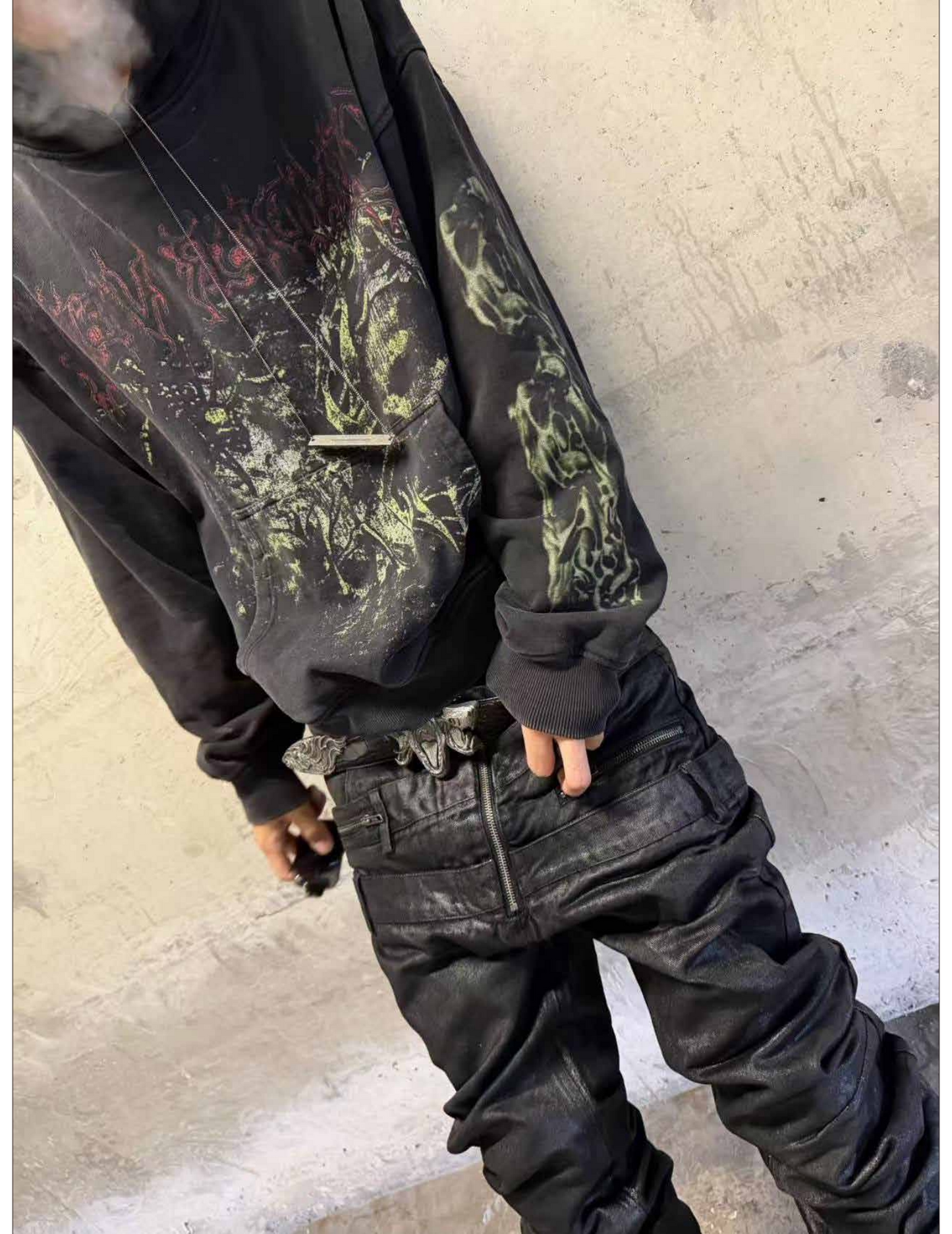 BONE WASH TAPE DENIM