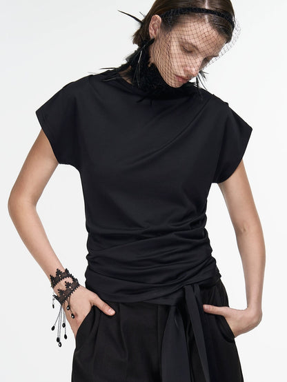 SLIM CUT BLACK TEE