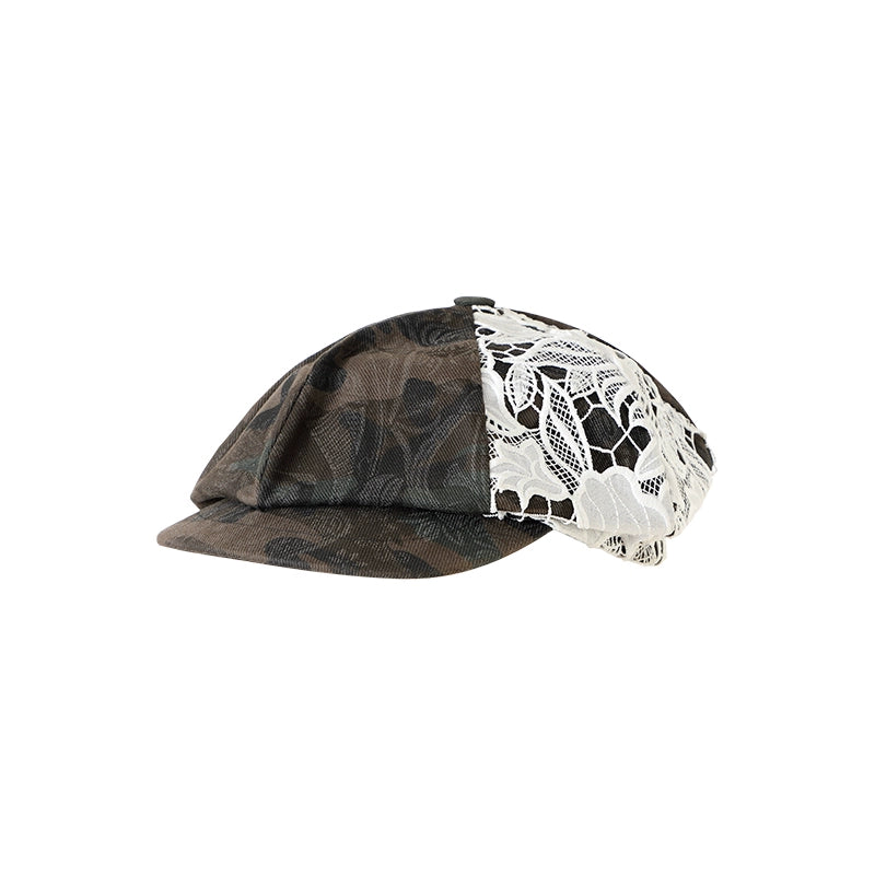 VINTAGE CAMO LACE BERET