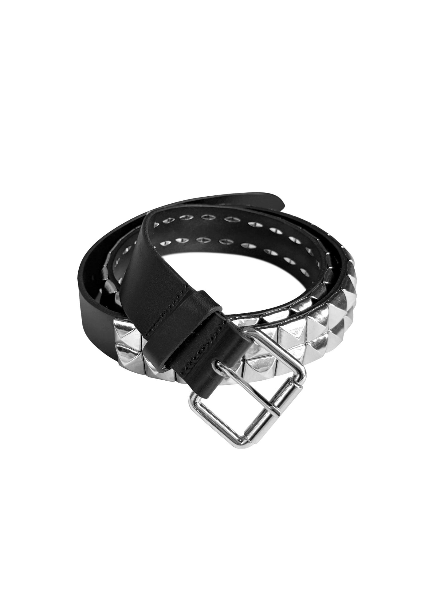 TREE BARK TEXTURED RIVET BELT
