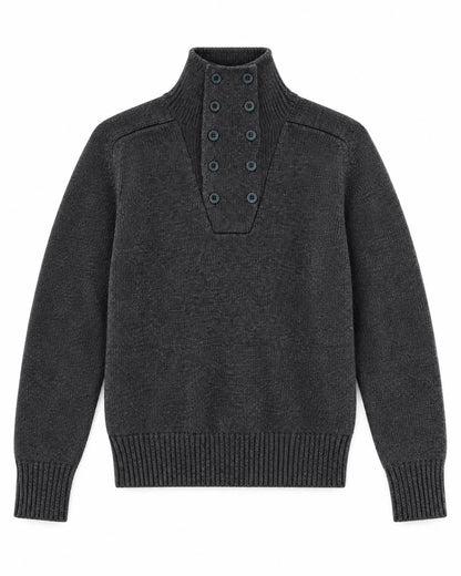 CAT EYE BLUE BUTTON WOOL JACKET