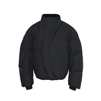 CURVED ZIP HIGH NECK DOWN JACKET