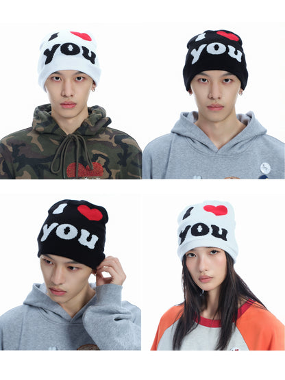 LOVE WOOLEN KNIT BEANIE