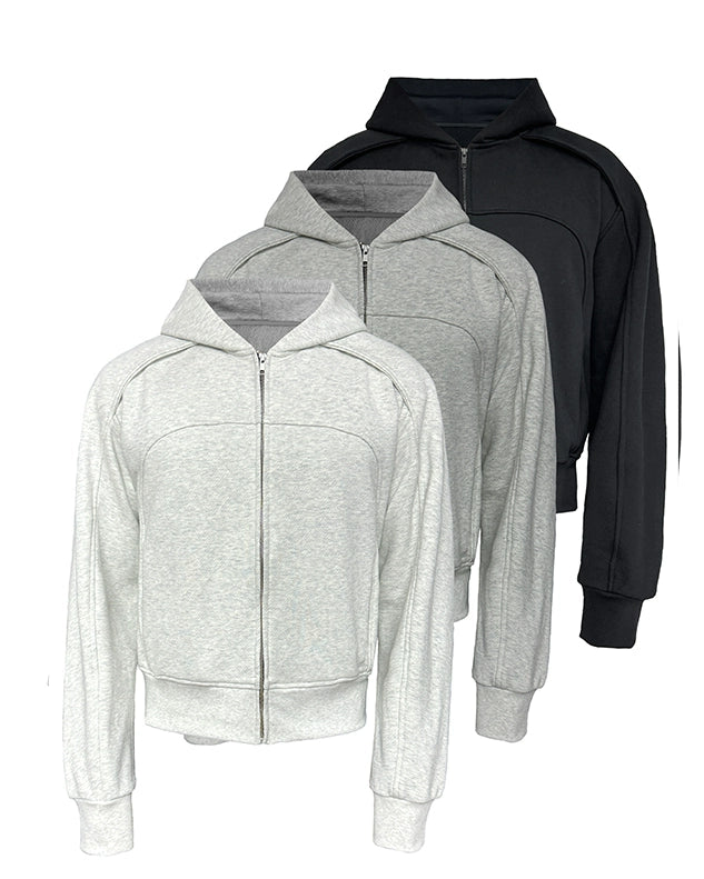 ARMOUR LOOP-ARCH SHORT HOODIE