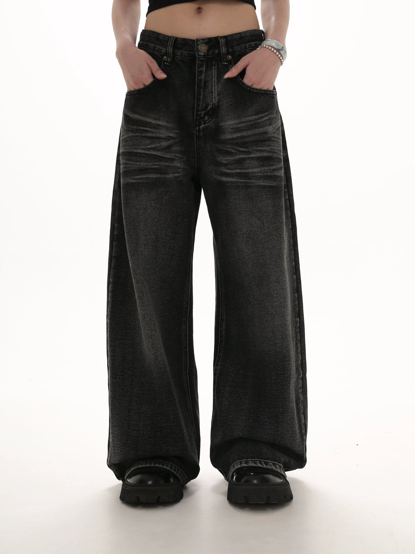 RETRO CASUAL STRAIGHT-LEG PANTS