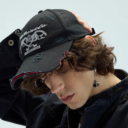 WASHED DISTRESSED BRIM CAP