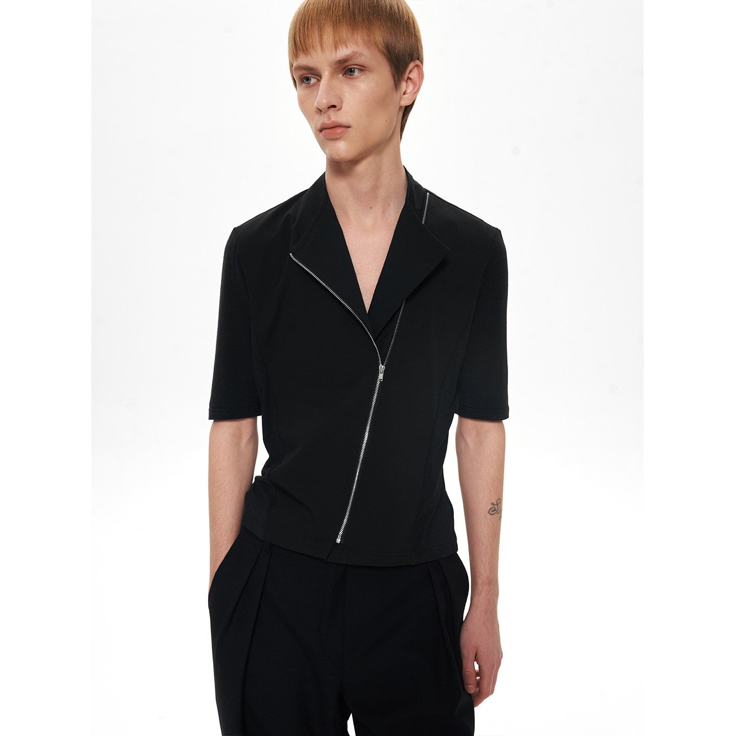 SHADOW PANEL SHORT SHIRT