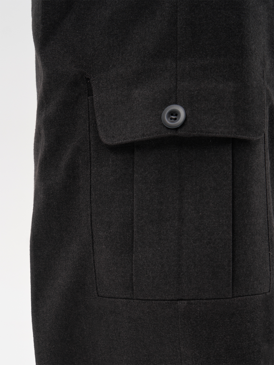 ROCK GREY VANISHING POCKET A-LINE LONG PANTS