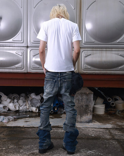 ICE BLUE WHISKER CUTLASS JEANS